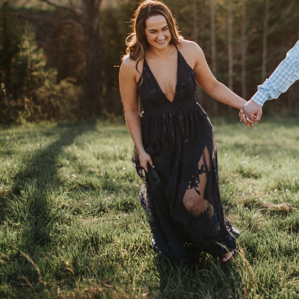 Blue maxi dress